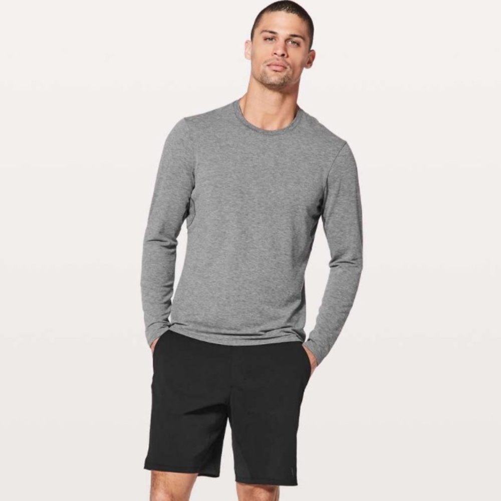 lululemon Men’s Switch Up Long Sleeve Heathered Gray Medium
